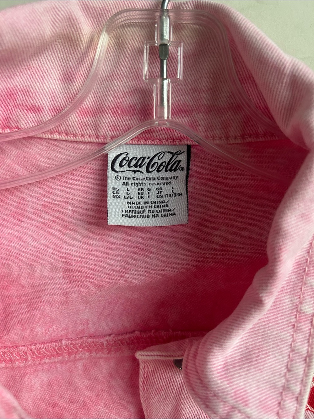Coca Cola Pink Cherry Coke Denim‎ Jacket for Kids - Picture 4 of 9